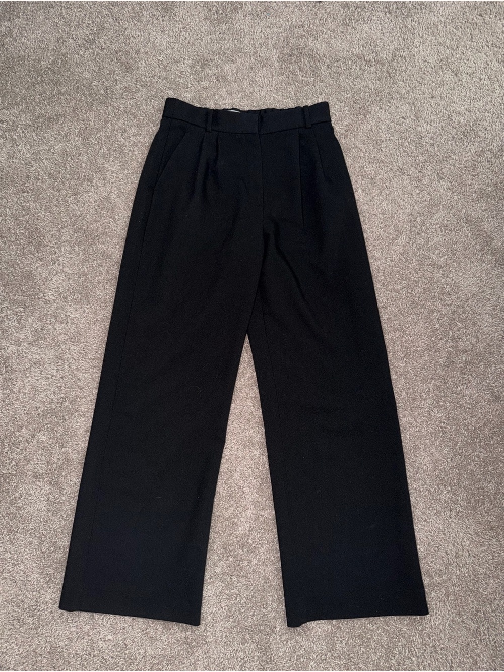 Abercrombie & Fitch Sloan Tailored wide leg pant Black